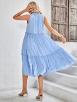 Wholesale Casual V-Neck Sleeveless Dress