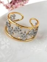 Wholesale Creative Daisy Adjustable Ring