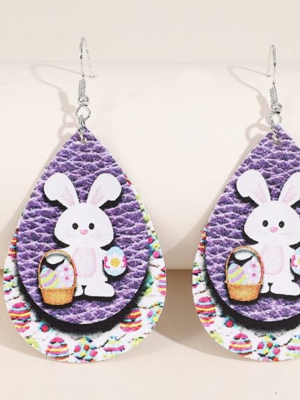 Wholesale Easter Bunny Drop Earrings