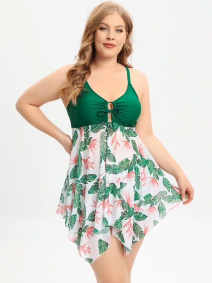 Wholesale Elegant Plus Size Two-piece Swimsuit