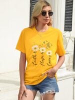 Wholesale FAITH HOPE LOVE Print Short Sleeve T-Shirt