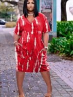 Wholesale Fashion Printed Plus Size Dress