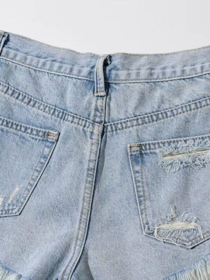 Wholesale Fashion ripped frayed denim shorts