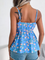 Wholesale Floral Backless Babydoll Camisole