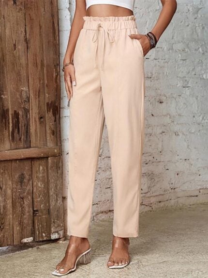 Wholesale High Waist Cropped Pencil Pants