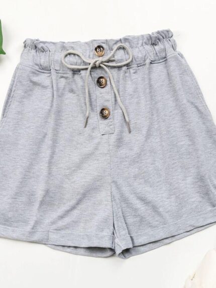 Wholesale High Waist Elastic Lounge Shorts