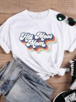 Wholesale Hot Mess Mom Casual T-Shirt