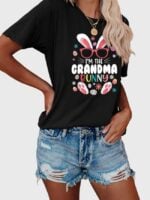 Wholesale I'M THE GRANDMA Print Short Sleeved T-Shirt