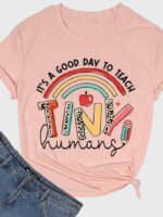 Wholesale IT'S A GOOD DAY Print Short Sleeved T-Shirt