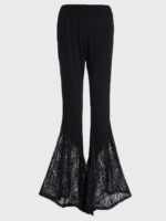 Wholesale Lace Elastic Waist Flared Pants