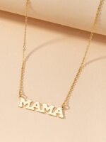 Wholesale MAMA Letter Simple Necklace