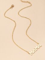 Wholesale MAMA Letter Simple Necklace