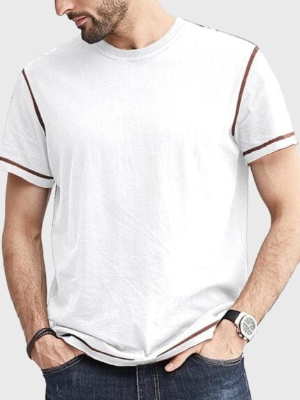 Wholesale Men Crew Neck Line Short Sleeve T-Shirt