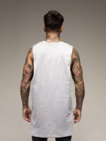 Wholesale Men Solid Color Sleeveless Slit Vest