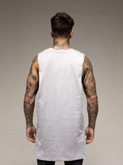 Wholesale Men Solid Color Sleeveless Slit Vest