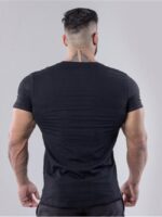 Wholesale Men V Neck Short Sleeve Slim T-Shirt