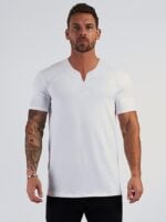 Wholesale Men V Neck Short Sleeve T-shirt