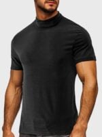 Wholesale Men high collar short sleeve top