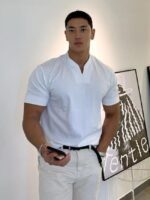 Wholesale Men's V-neck Blank T-Shirt