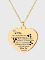 Wholesale Mother's Day Alphabet Heart Necklace