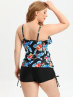 Wholesale Ruffle Two-piece Plus Size Swimsuit