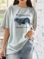 Wholesale SANDBEACH Print Fashion T-shirt