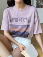 Wholesale SOUTH WESTERN Print Fashion T-shirt