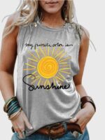 Wholesale SUNHINE Print Casual Tank Top