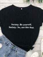 Wholesale Sarcasm Slogan T-Shirt