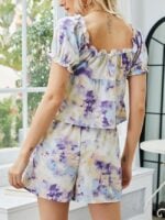 Wholesale Sexy Tie-dye ruffled loungewear