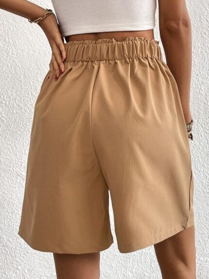 Wholesale Simple High Waist Elasticized Shorts