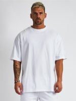 Wholesale Simplicity Sports Loose Solid Color T-Shirt