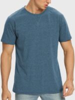 Wholesale Solid Color Round Neck Casual Men's T-Shirt