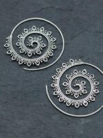 Wholesale Spiral Gear Gypsy Earrings