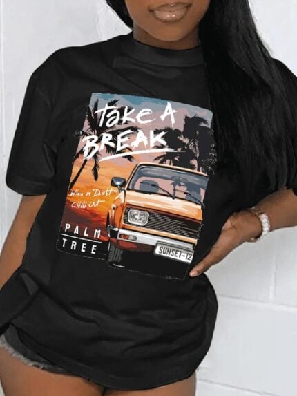 Wholesale Take A Break Graphic T-shirt