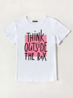 Wholesale Think Outside The Box Slogan T-Shirt