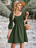 Wholesale V-neck Pompom Dress