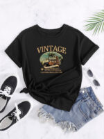 Wholesale Vintage Car Chic Graphic T-Shirt