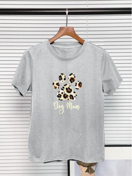 Wholesale graphic and letter print Mother's Day T-shirt