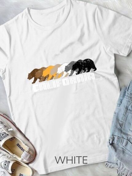 California Gay Bear Distressed Unisex T-shirt