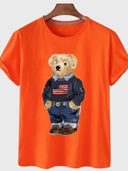 Wholesale Bear In A Shirt Graphic T-Shirt