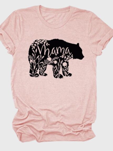 Wholesale Bear Mama Graphic T-Shirt