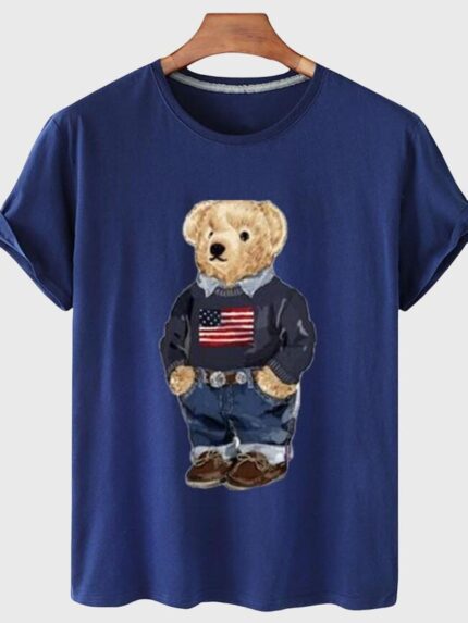 Wholesale Bear Put Hands In Pocket T-Shirt