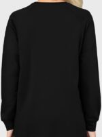 Wholesale Black Long Sleeve Crewneck Top