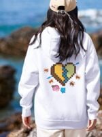 Wholesale COMES LOVE Print Fleece Hoodie