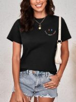 Wholesale COOL MOMS CLUB Print Short Sleeve T-Shirt