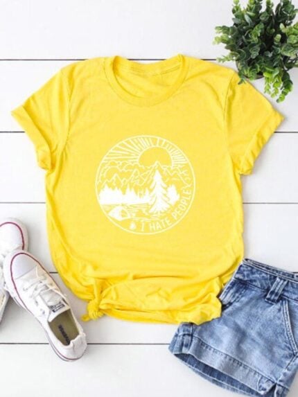 Wholesale Camping Graphic T-Shirt