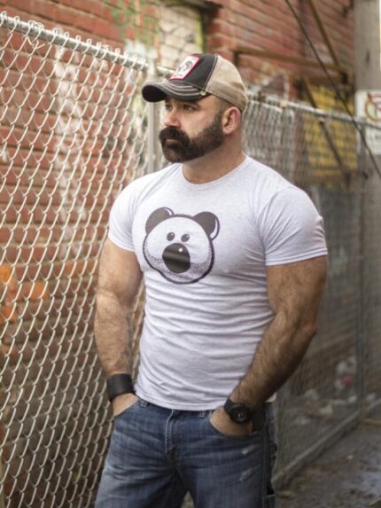 Wholesale Cartoon Bear Men's T-Shirt