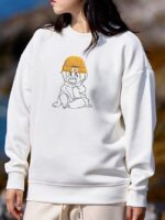 Wholesale Cartoon Print Casual Sweatshirt