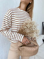 Wholesale Casual Chic Stripe Long Sleeve T-Shirt